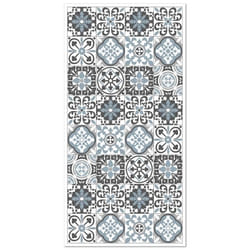 Tapis Vinyle - Panorama - Triana - Carreaux Ciments - Gris - 40x80 cm