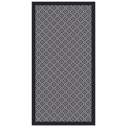 Tapis Extérieur - Panorama - Inca - Noir - 60x200 cm - Vinyle pour Balcon et Jardin