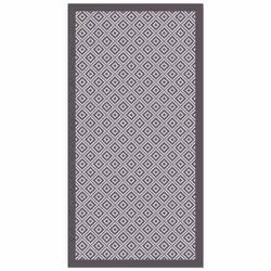 Tapis Extérieur - Panorama - Inca - Gris - 60x100 cm - Vinyle pour Balcon et Jardin