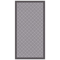 Tapis Extérieur - Panorama - Inca - Gris - 60x100 cm - Vinyle pour Balcon et Jardin
