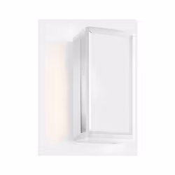 LEDS C4 Skat Mini Lanterne Murale Extérieure LED Mini Box Blanc, Blanc IP65 9W 2700K | Finition : Blanc | Matériel : Polycarb ...