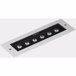 Convert Recessed 330mm sistema lineal empotrado de uso exterior con luz led en blanco neutro 4000K en color gris