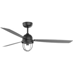 LedsC4 Ventilateur du Plafond Ip20 Mariner E27 15W Noir Noir