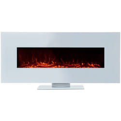 Cheminée Électrique Murale Encastrable Intérieur 1600W Kekai Alaska 128x26x61cm Simulation Feu Télécommande