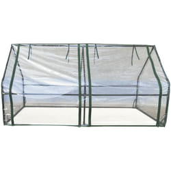 Gardiun - Serre de Jardin PVC/Acier Leaf Horizontale 180x90x90 cm Vert Fermeture Double Glissière