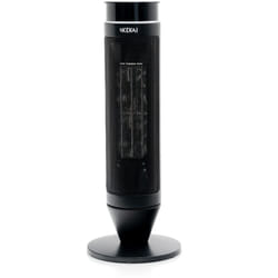 Kekai - Chauffage Céramique Pivotant 2000W Tour Swing Black 12x12x53 cm Usage Intérieur avec Télécommande Incluse
