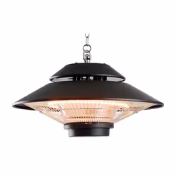 Chauffage Électrique Infrarouge Halogène 1500W Intérieur et Extérieur Kekai Design Suspendu 425x425x24cm Télécommande incluse