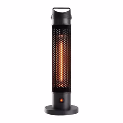 Chauffage Électrique Portable Infrarouge Fibre de Carbone pour Intérieur et Extérieur 1000W Kekai 20x20x61 cm