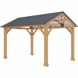 Créez un espace confortable et polyvalent avec cette tonnelle pergola de Gardiun. Avec sa structure en bois robuste et son to ...