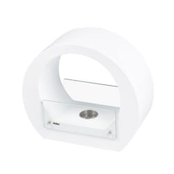 Cheminée Bioéthanol de Table Kekai Vesubio 40x182x35cm Brûleur en Acier Inoxydable Verre Trempé et Étouffoir