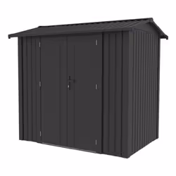 Gardiun KIS12120, Abri en métal, Double, Toit à pignon, Gris, Acier, Gris