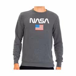 Nasa Homme Pulls à Col Rond Regular fit   manches longues Gris