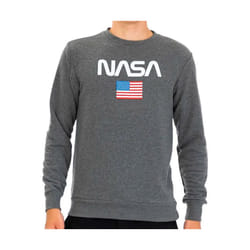 Nasa Homme Pulls à Col Rond Regular fit   manches longues Gris
