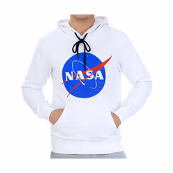 Nasa Homme Sweats a capuche Regular fit manches longues Blanc