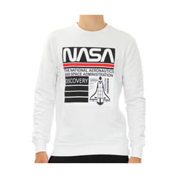 Nasa Homme Sweat-shirt Regular fit   manches longues Blanc