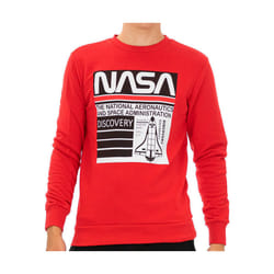 Nasa Homme Pulls à Col Rond Regular fit   manches longues Rouge