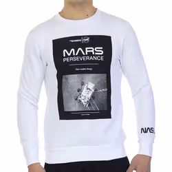 Nasa Homme Sweatshirt Blanc
