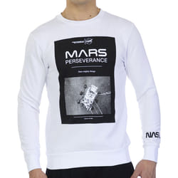 Nasa Homme Sweatshirt    Blanc