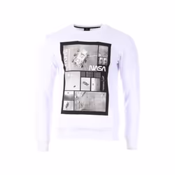 Nasa Homme Sweatshirt Blanc