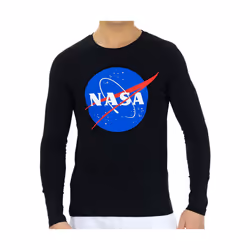 Nasa Homme Sweatshirt Regular fit manches longues Noir