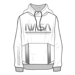 Nasa Homme Sweats a capuche Regular fit   manches longues Blanc