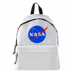 Nasa Homme Sac a dos Logo Nasa Vintage Blanc