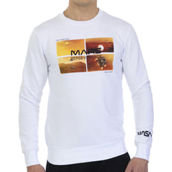 Nasa Homme Sweatshirt    Blanc