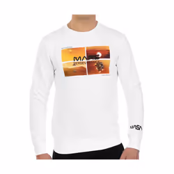 Nasa Homme Sweatshirt Blanc