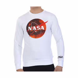 Nasa Homme Sweatshirt Blanc
