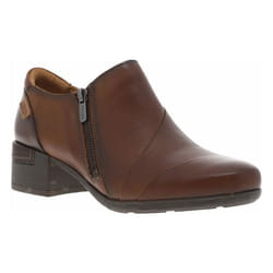 Boots Pikolinos - Camel - Cuir - Talon décroché bas - Fermeture marron