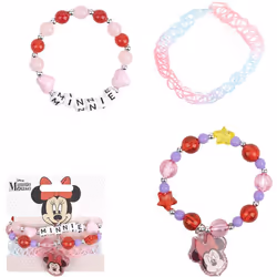 La tenue vestimentaire de nos plus petits sera parfaitement bien complétée avec le produit Disney Minnie Bracelets. Faites pl ...