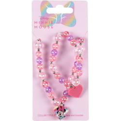 Disney Minnie Necklace and Bracelet 2 pcs