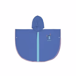 Poncho Imperméable - Disney - Stitch - Bleu - Enfant - Sans Manche