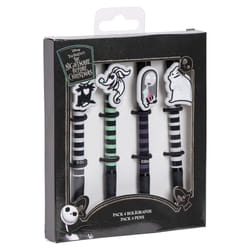 The Nightmare Before Christmas Ensemble de Stylos 4 Pièces Noir