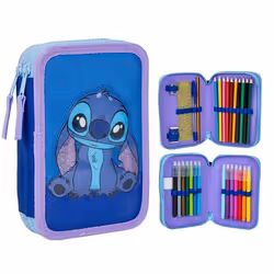 Trousse double enfant Cerda Disney Stitch