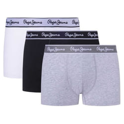 Caleçon Homme - Pepe Jeans - Paquet de 3 - Gris clair/noir/blanc - Taille standard
