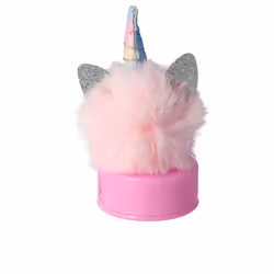 Taille-crayon licorne avec couvercle et pompon 1 u