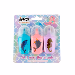 Mini Fluorescentes océan 3,25 x 7,5 cm 3 u