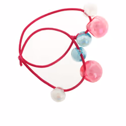 Élastique avec boules colorées 11 cm 2 u