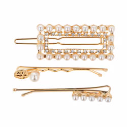 Fourches perles blanches 3 u