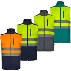 Velilla - 305906 av gilet softshell bicolore haute visibilité - xxl - Grigio/giallo