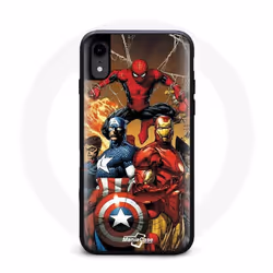 Coque - Spiderman - Iphone XR - Souple - Noir - Protection contre les chocs