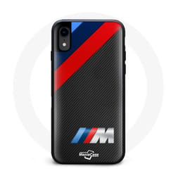 Coque de téléphone - BMW - Iphone XR - Carbone - Design inspiré de BMW M - Noir