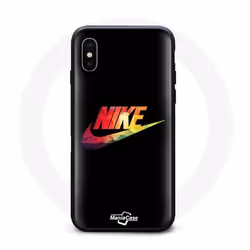 Coque - Nike - Iphone XS Max - Souple - Noir - Logo