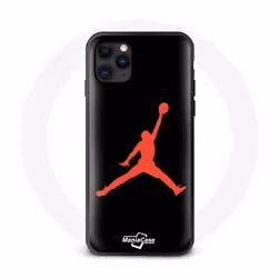 Coque Iphone 11 - Nike - NBA - Rouge - Souple - Synthétique