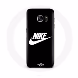 Coque - Nike - Galaxy S7 - Logo blanc - Protection rigide - Synthétique