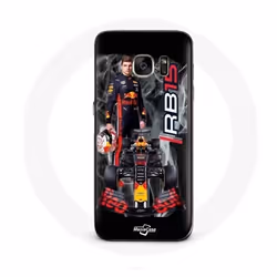 Coque - Red Bull - Samsung Galaxy S7 - Formule 1 - Max Verstappen - Rigide - Noir
