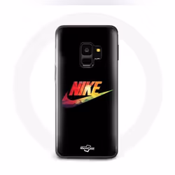 Coque - Nike - Galaxy S9 - Souple - Noir - Logo