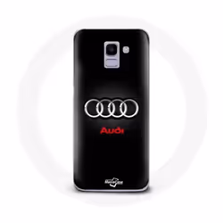 Coque - Audi - Galaxy J6 2018 - Métal - Noir - Logo Sportif