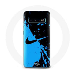 Coque - Nike - Samsung Galaxy S10 - Bleu et Noir - Souple - Protection